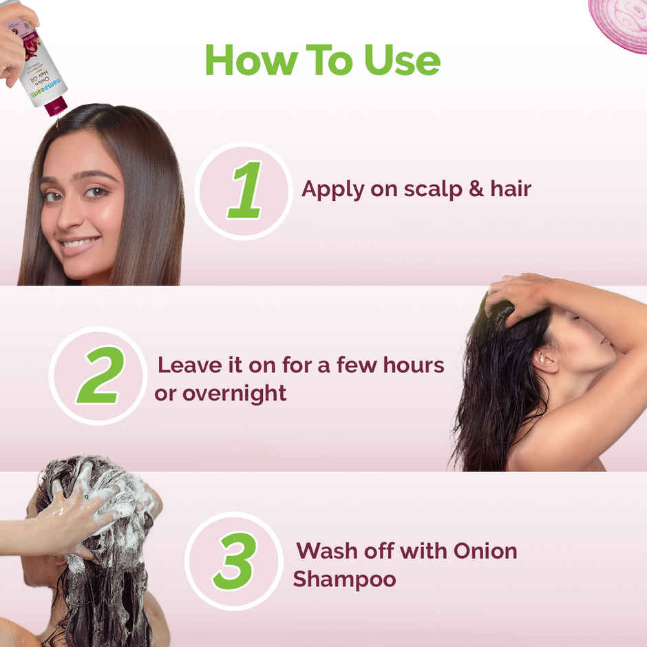 Mamaearth Onion Hair Oil For Hair Fall Control With Onion & Redensyl