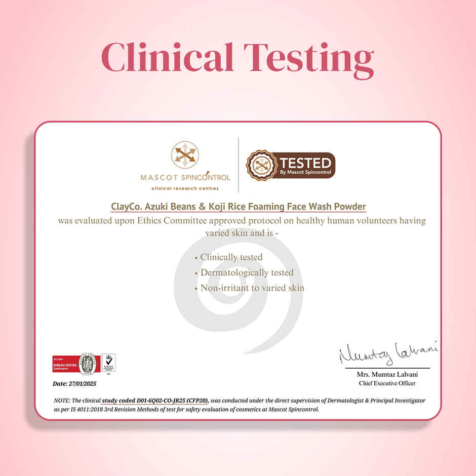 Clayco Azuki Beans + Koji Rice Foaming Face Powder