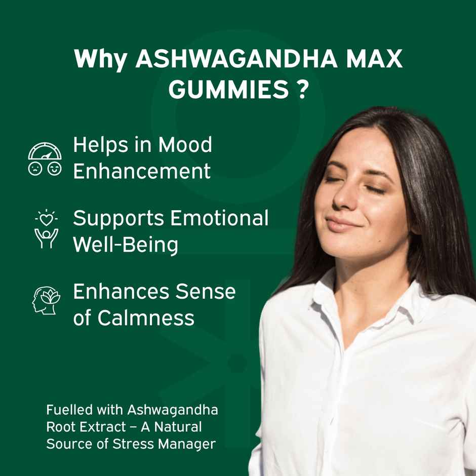Nutriburst Ashwagandha Max Gummies For Stress Management