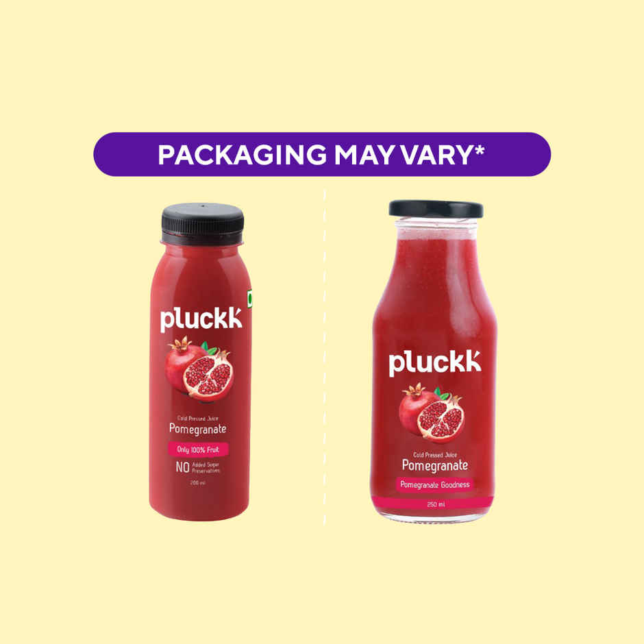 Pluckk Cold Pressed Extracted Pomegranate Juice | No Preservatives | No Added Sugar