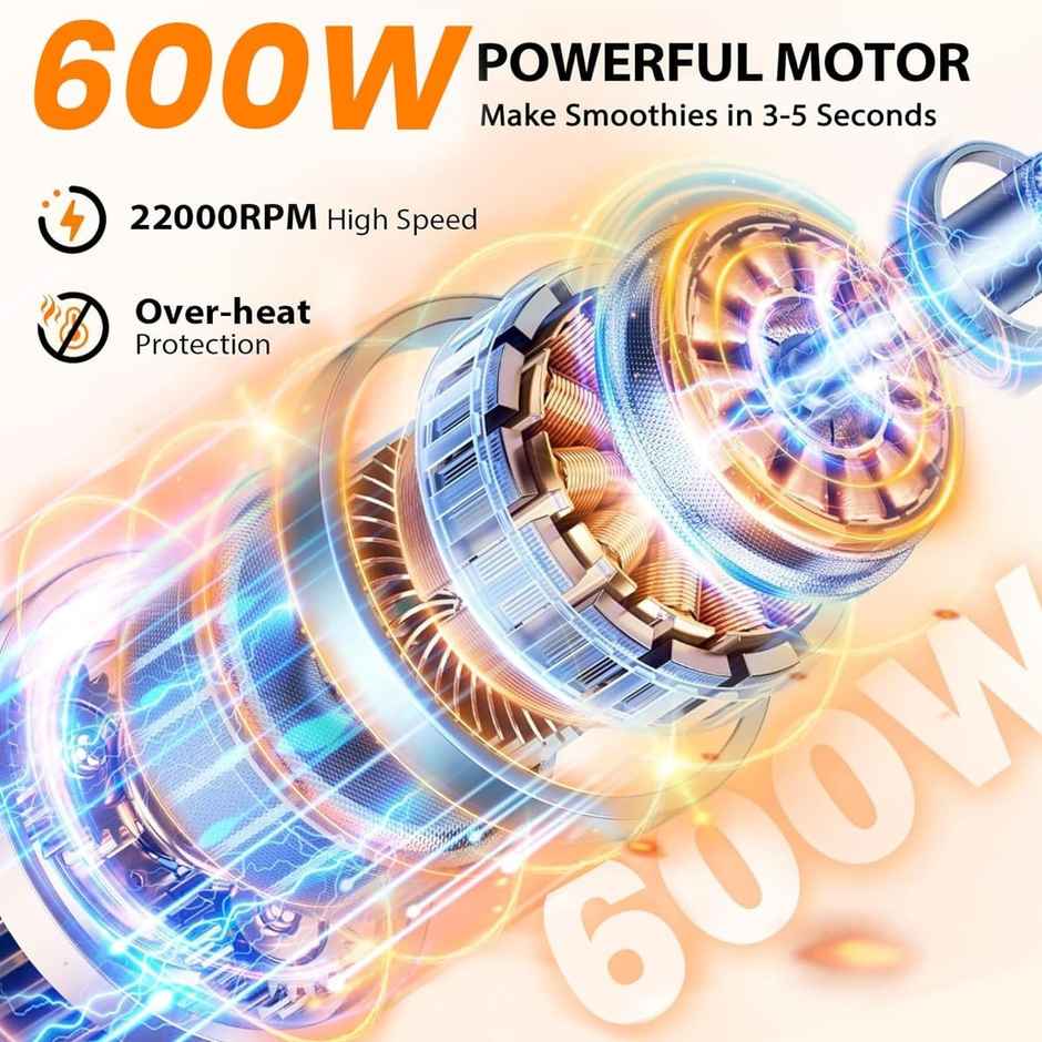 Inalsa Nutri Blender | Mixer Grinder Jazz 600 | 600W | 5 Jar,3 Blades& Froth Blade - Black & Silver