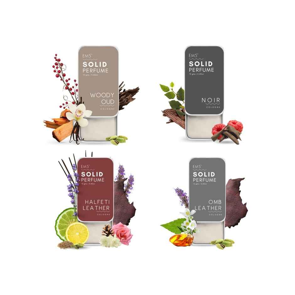 EM5 Alpha Set Of 4 Solid Perfume For Men - Gift For Men