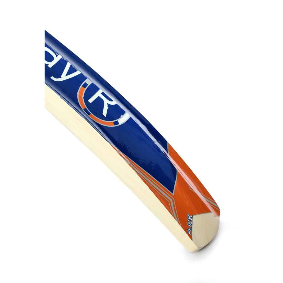 Playr Unisex Adult Cricket Flick Tennis Popular Willow Bat For All Season 5 - Orange
