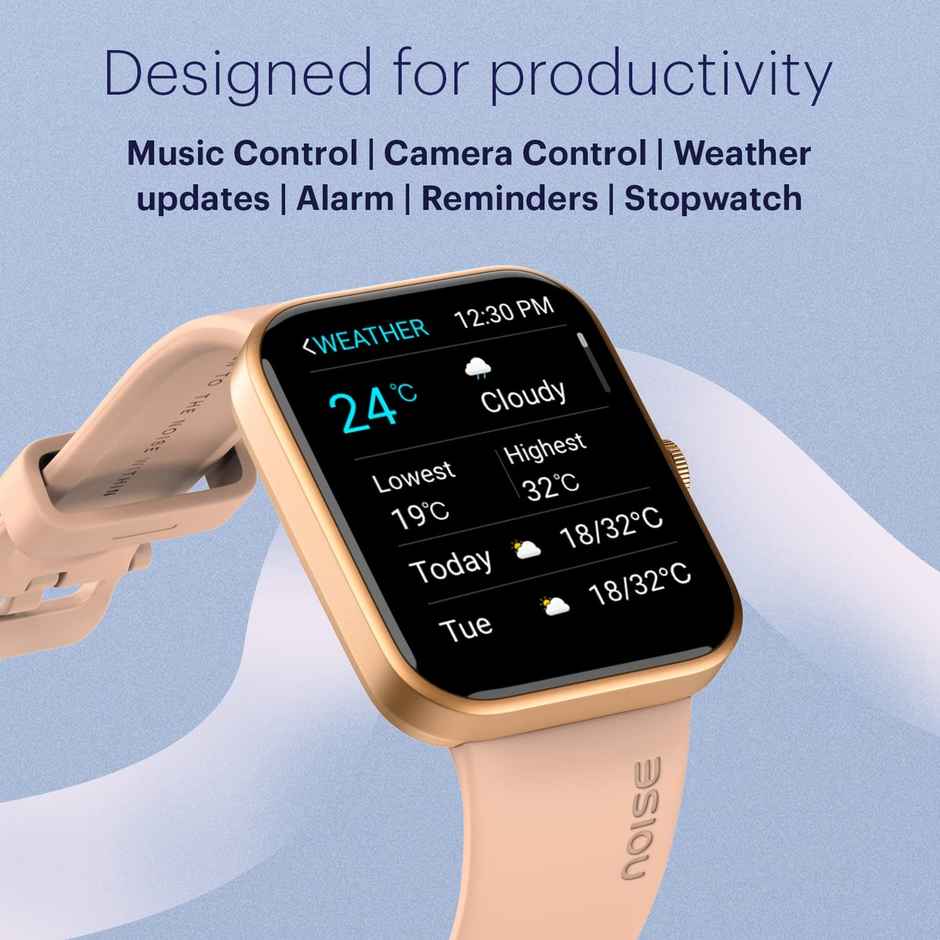 Noise ColorFit Pulse Go Buzz Smartwatch | Midnight Blue