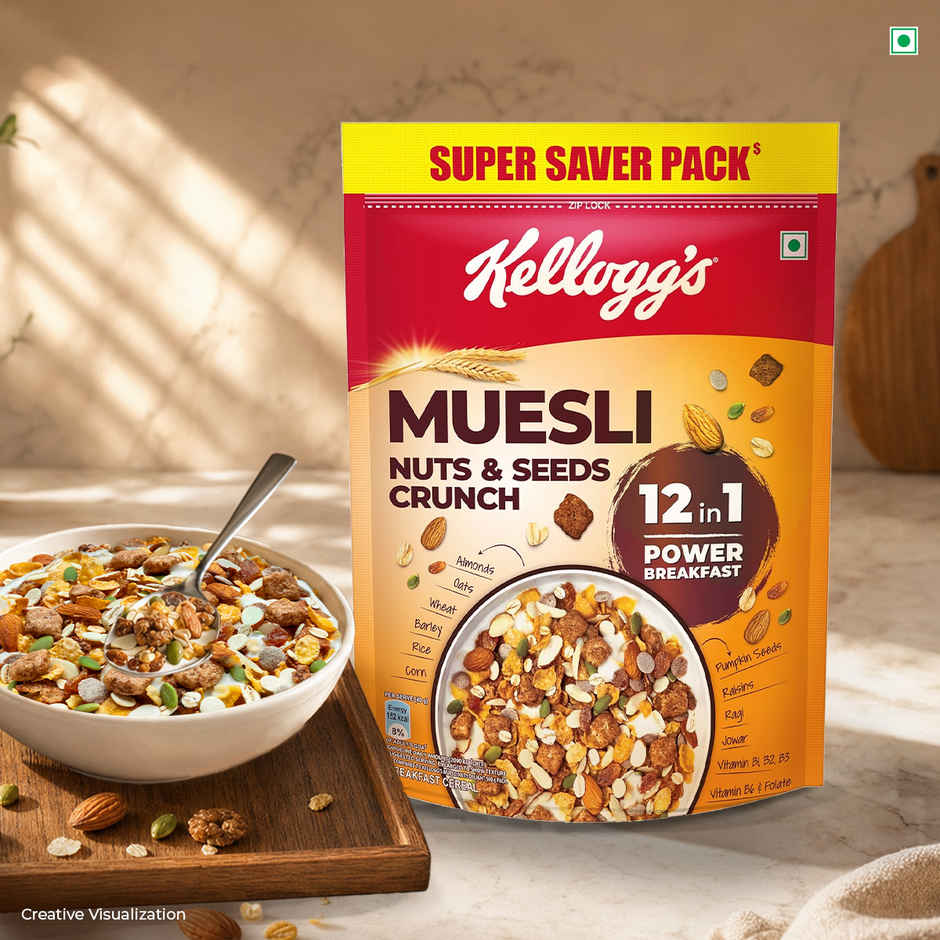 Kellogg's Muesli Nuts and Seeds Crunch | 12-in-1 Power Breakfast