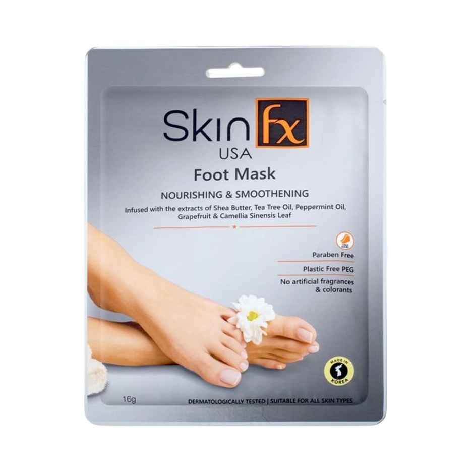 Skin Fx Foot Mask Instant Baby Soft and Moisturised Feet, Tea Tree Oil Peppermint Oil