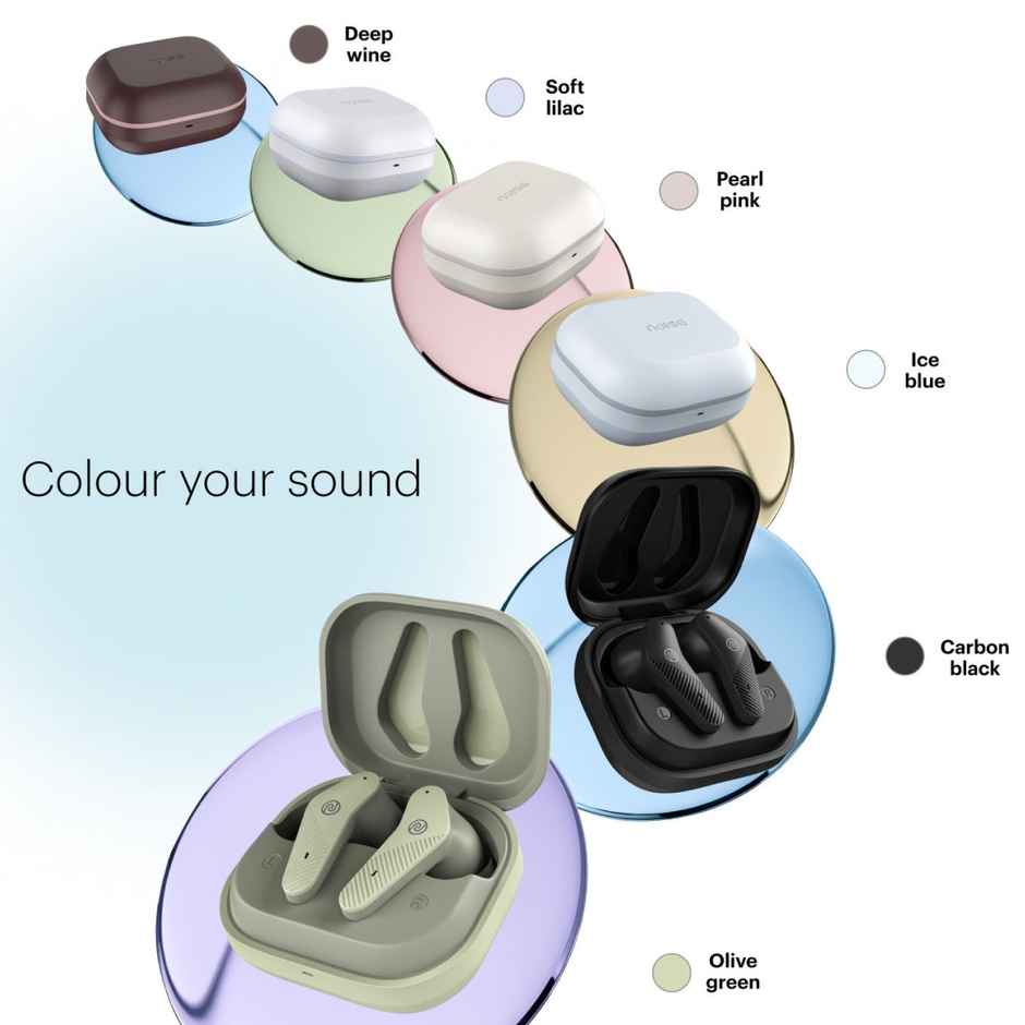 Noise Buds VS102 Neo TWS Earbuds with 40 Hrs Playtime, Environmental Noise Cancellation, Quad Mic Bluetooth - Deep wine