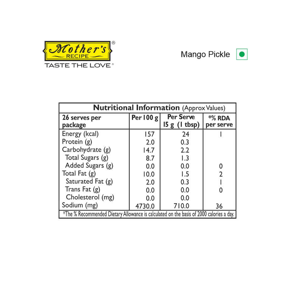 Mother's Recipe Pickle - Mango