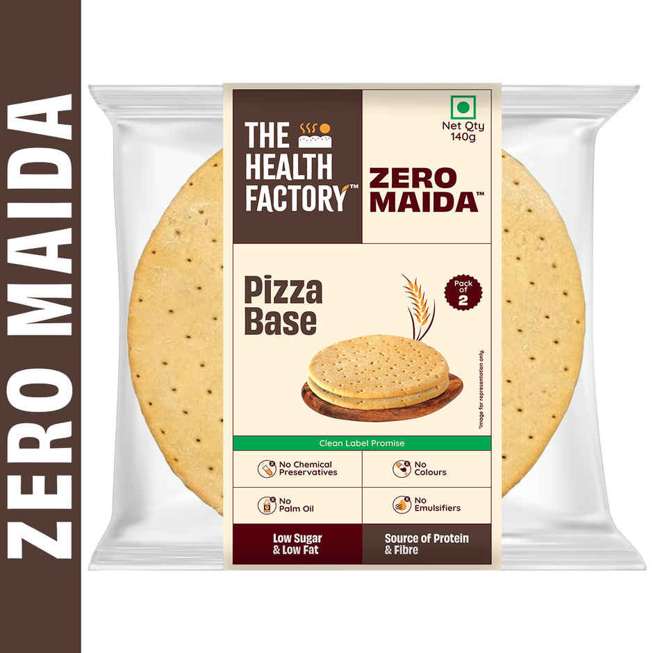 The Health Factory Zero Maida Pizza Base | Clean Label - Not Brown Combo