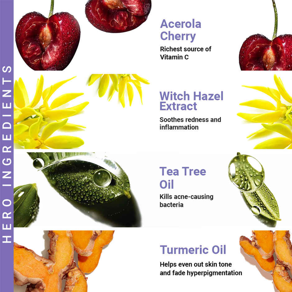 SEREKO Vitamin C Glowing & Brightening for Acne, Dark Spots & Excess Oil Face Wash