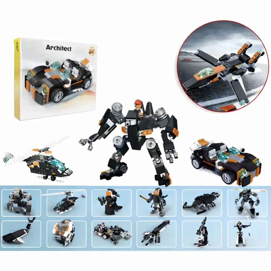 Fablue 36 in 1 Bugati Car Architect Building Blocks Toy Set for Kids