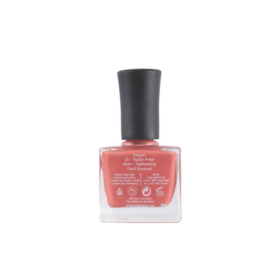 Color Fx Orange Pastel Glossy Nail Paint, Long Lasting Nail Polish 165