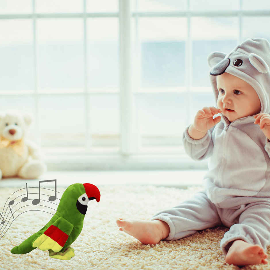 Toytales Parrot | Talking Toy | Soft Toy | Plushie | Birthday Gift | Toys For Baby | Gift For Kids