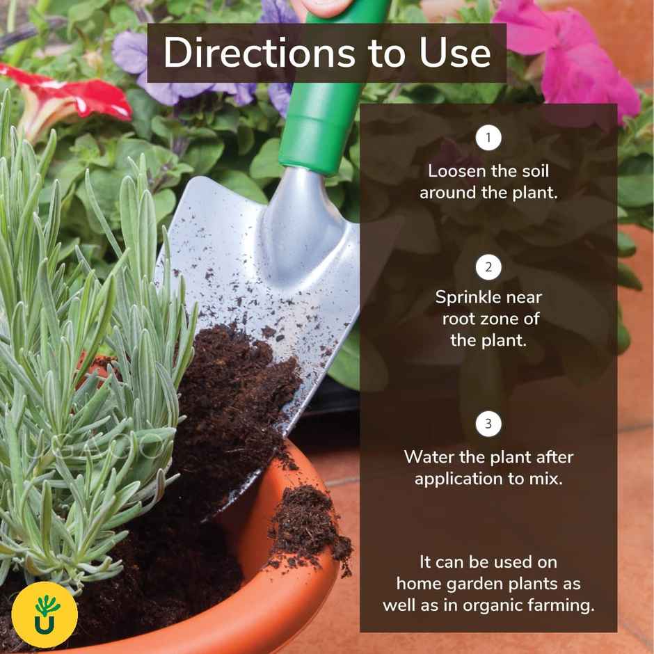 Ugaoo Cow Dung Manure Fertilizers For Plants & Home Gardening