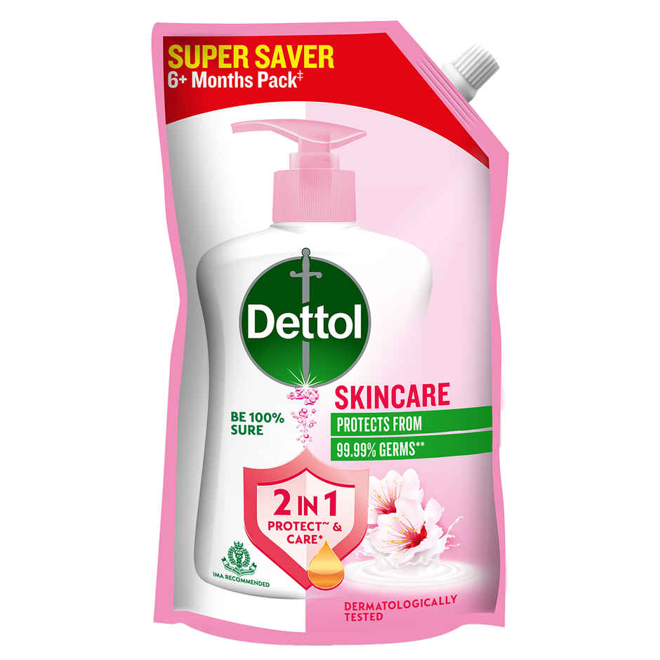 Dettol Skincare Hand Wash Refill | Moisturizing Handwash | pH Balance | Gentle on Skin Combo 