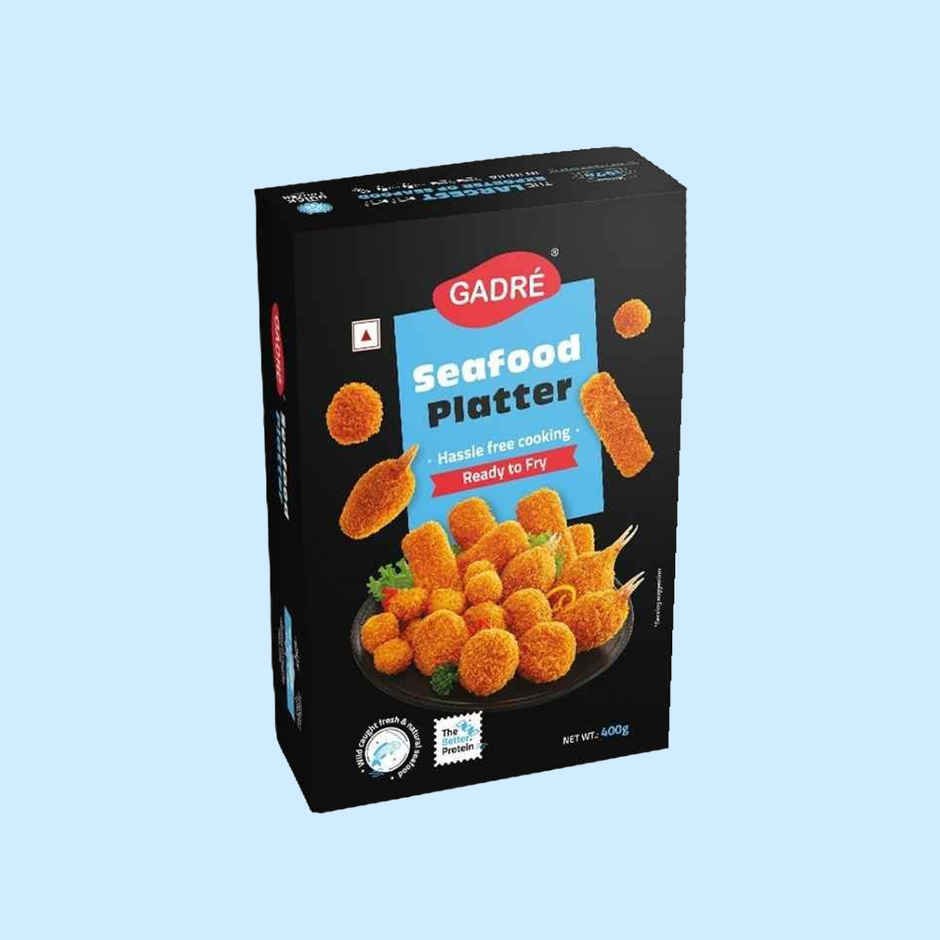 Gadre Seafood Platter | No Added Preservatives | Frozen Seafood Snacks | Ready To Fry Non Veg Snack
