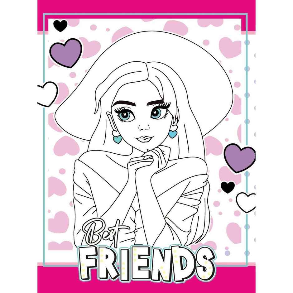 Colour Your Own Manga Book 4 For Kids Age 4+ | Free Manga Colouring Poster|Beautiful Picture To Color