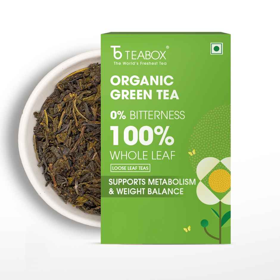 Teabox Fresh Organic Darjeeling Green Tea - Whole Leaf