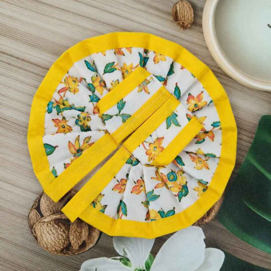Gullak Laddu Gopal Bright Printed Gherdar Poshak | Assorted Colours | Size 4