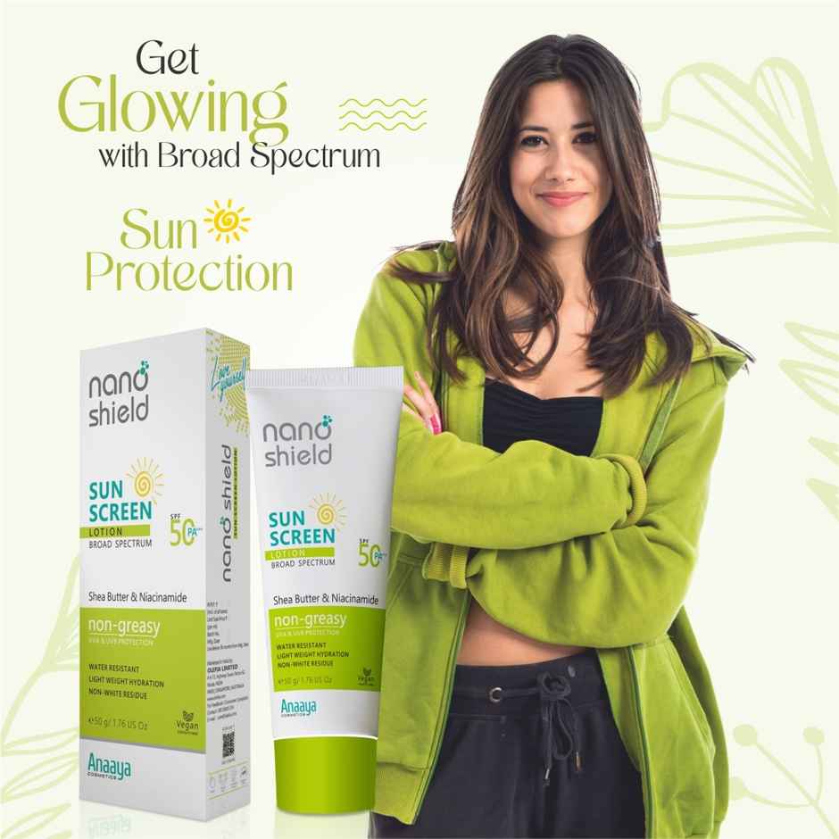 Nano Shield Sunscreen Lotion SPF 50 +++ | Shea Butter & Niacinamide