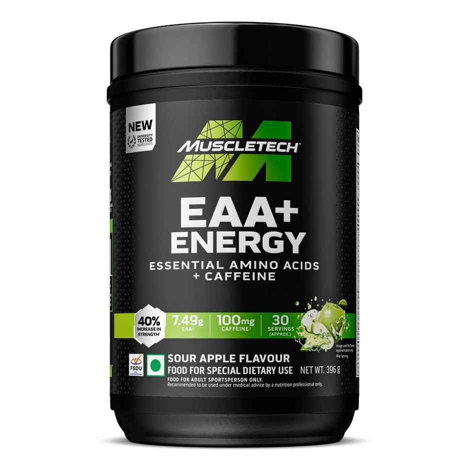 Muscletech Eaa + Energy Caffeine Replenish Electrolytes Sour Apple
