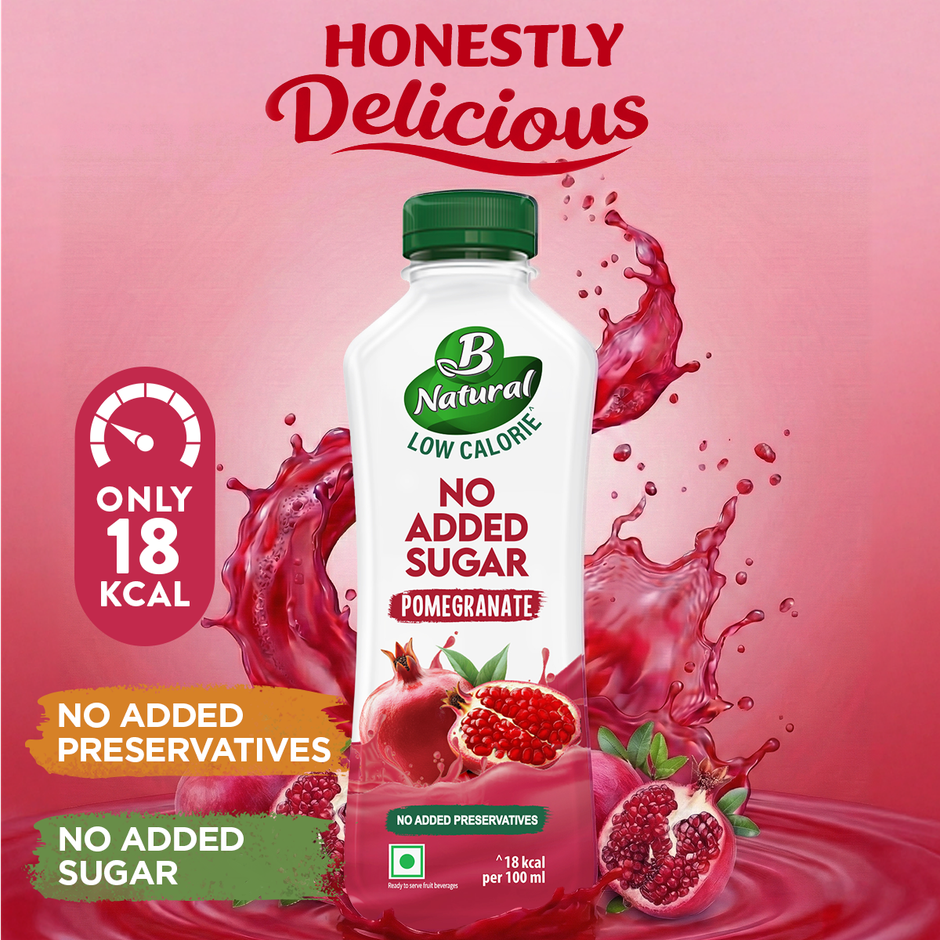 B Natural No Added Sugar Pomegranate Juice