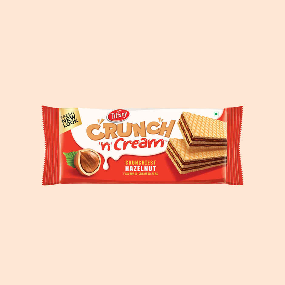 Tiffany Crunch N Cream Hazelnut Flavoured Wafer Bar