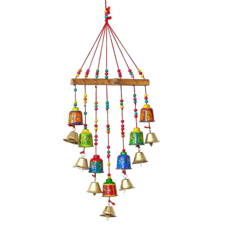Casacraft by Pepperfry Multicolor Metal Handcrafted Decorative Hanging Bell