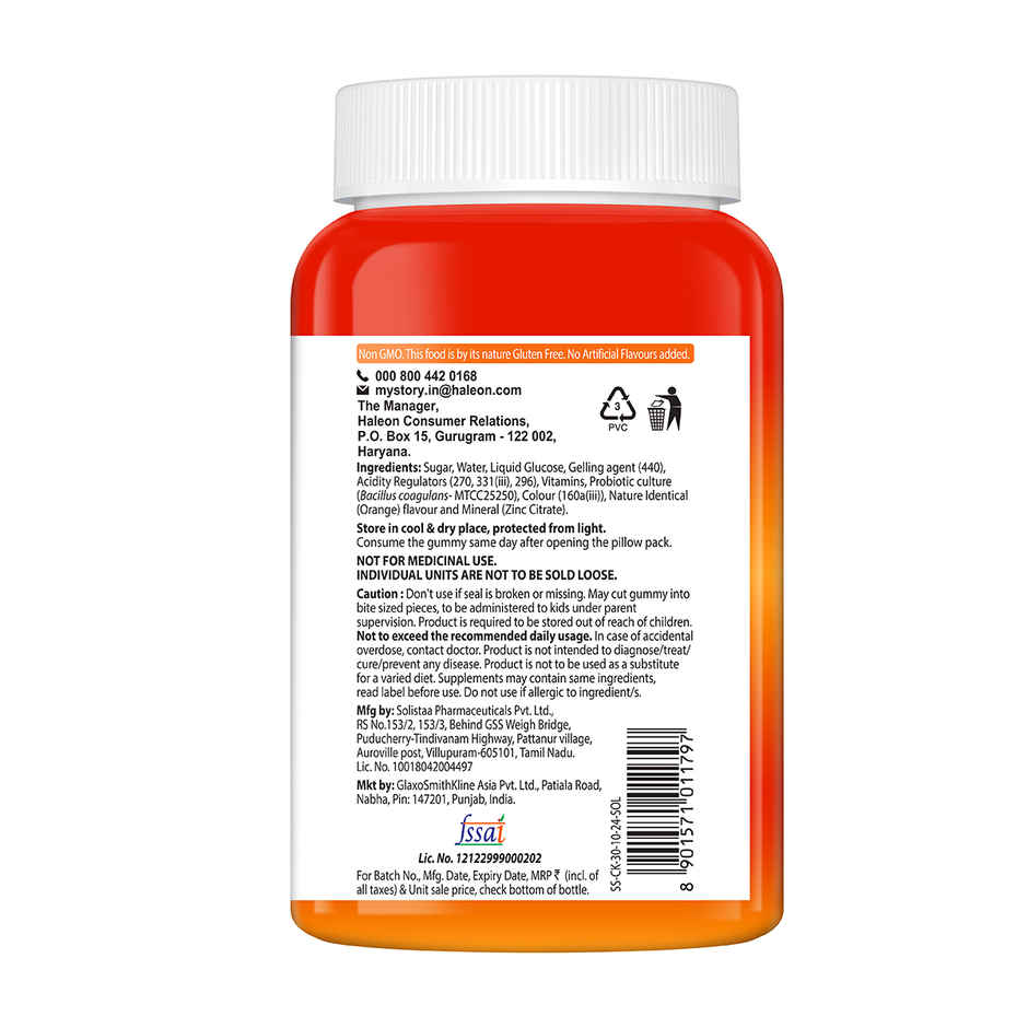 Centrum Kids Multivitamins - Zinc, Vit. B, C, D for Overall Growth & Immunity (30 Veg Gummies)
