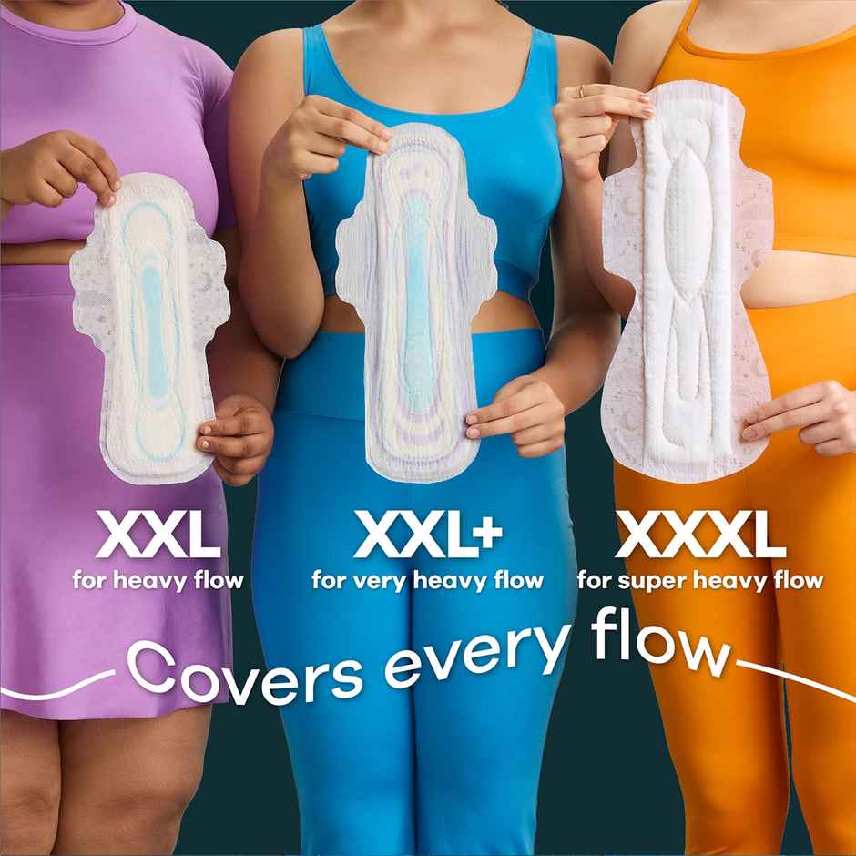 Whisper Bindazzz Nights Sanitary Pads | XXXL | 10 pcs