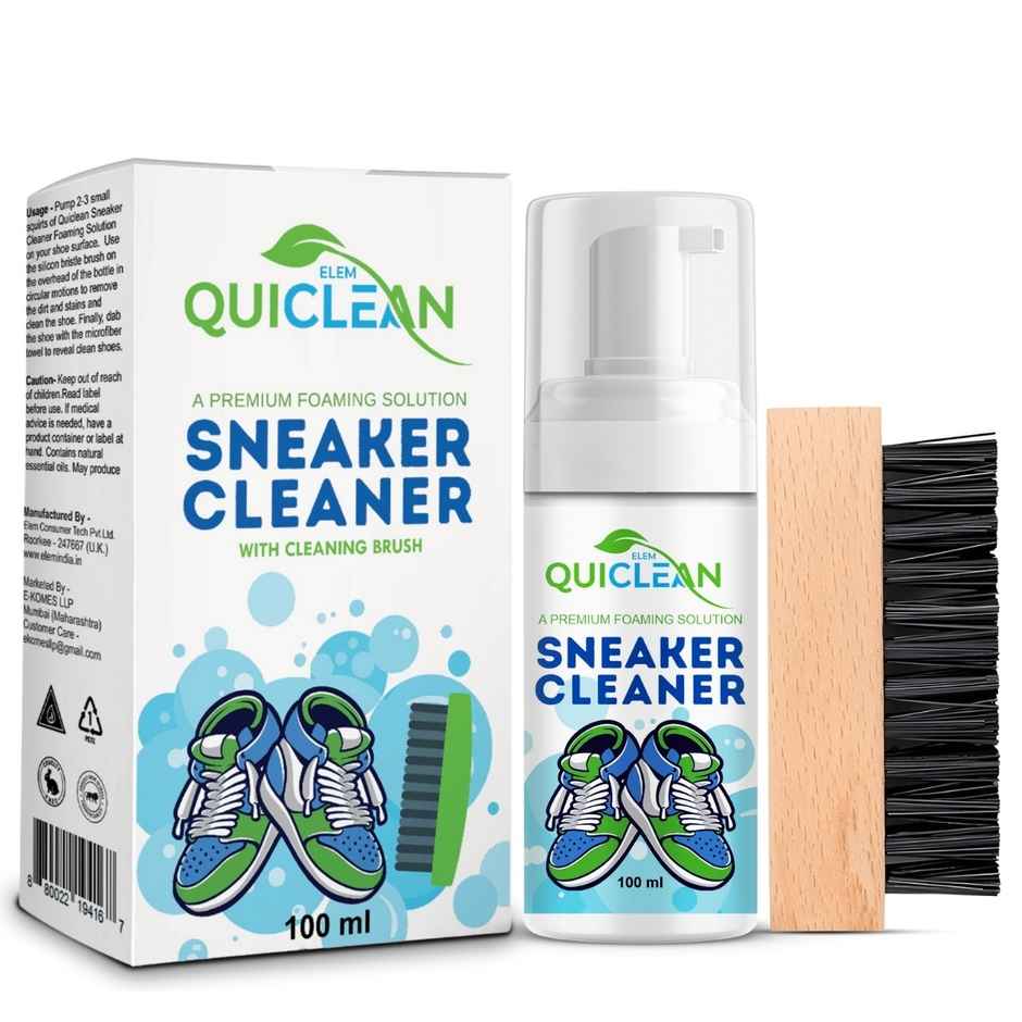 Quiclean Sneaker Cleaner With Brush | For Suede | Canvas | Knit | Trainers | Multi-Material