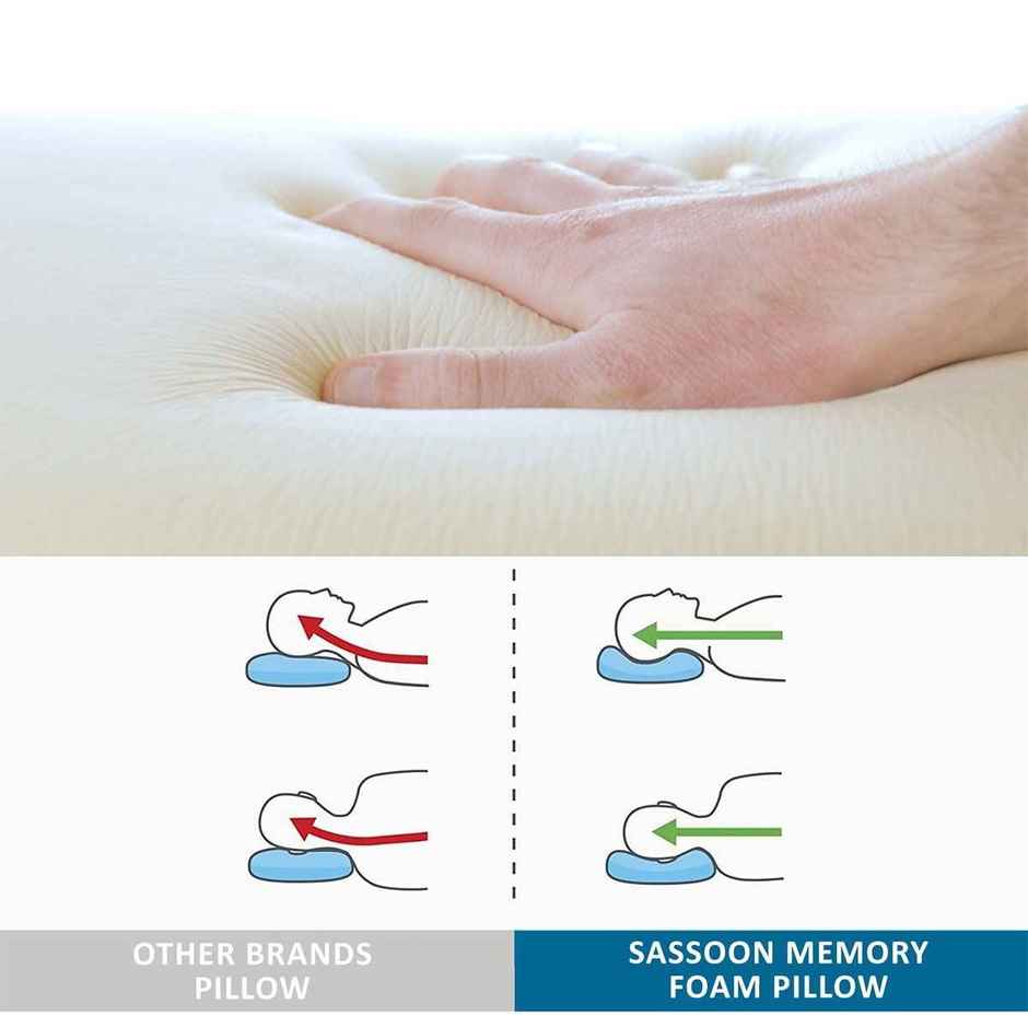 Sassoon Laika Memory Foam Bed Pillow
