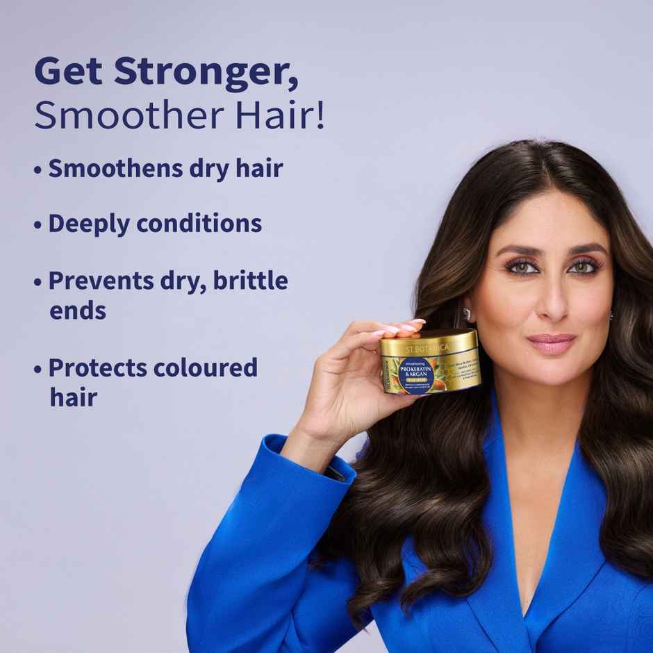 St.Botanica Smoothening Pro Keratin & Argan Hair Mask For Women