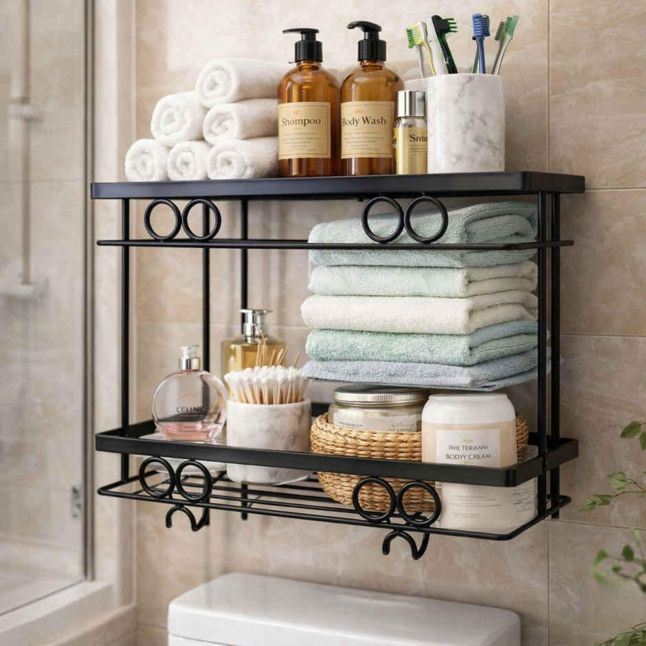 Zedak Shelf  | Rack | Storage Organizer for Bathroom | Wall Mounted