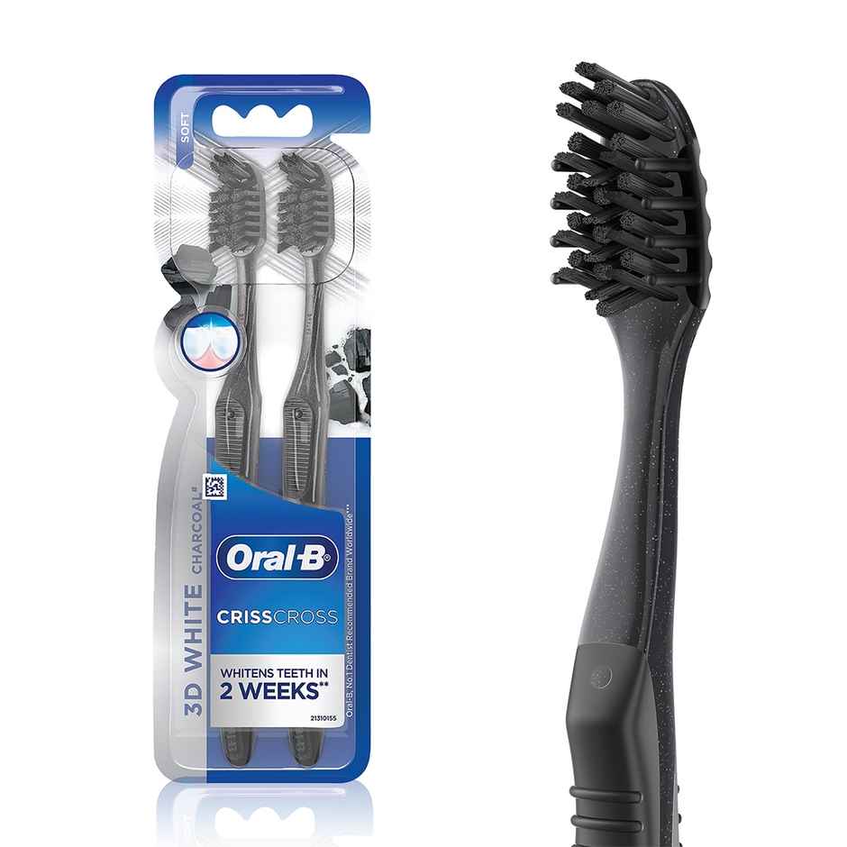 Oral B 3D White Charcoal Soft Toothbrush For Adults