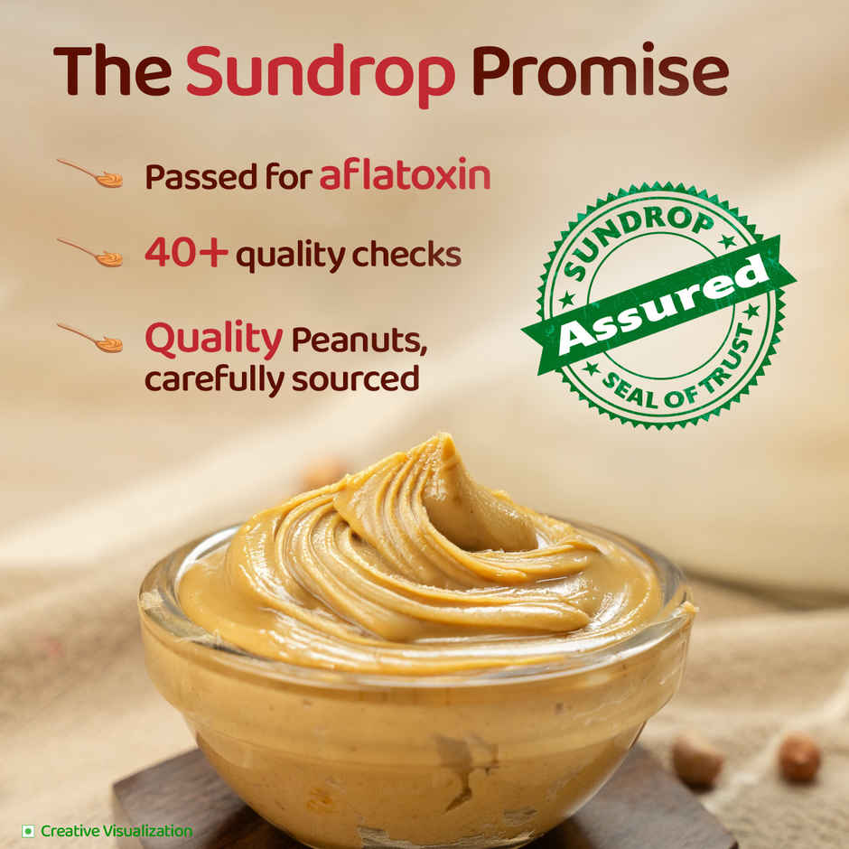 Sundrop Peanut Butter | Creamy | With 25% Protein |Premium Roasted Peanuts | No Preservatives