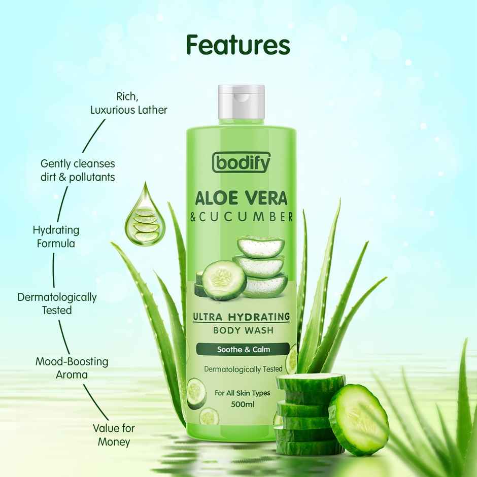 Bodify Aloe Vera And Cucumber Body Wash