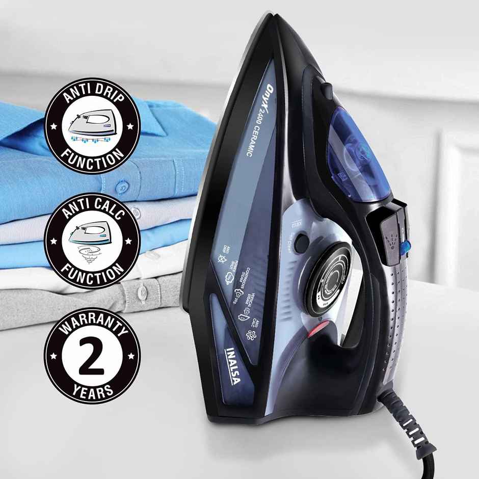 INALSA Steam Iron Powersteam 2400 W &150 g/min Steam,Large Capacity 530 ml Water Tank