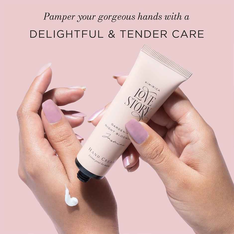 Kimirica Love Story Hand Cream | Floral Scented, Non-Sticky Hydration for Soft Hands