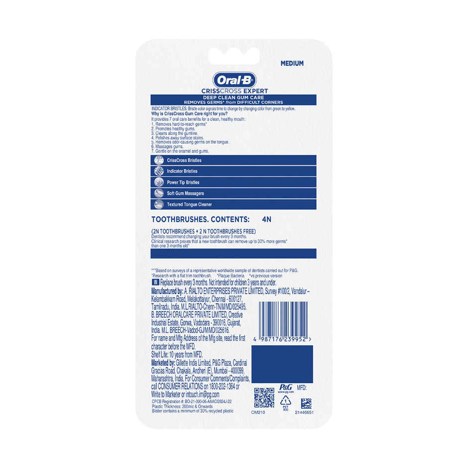 Oral B Pro Health Gum Care Toothbrush Medium