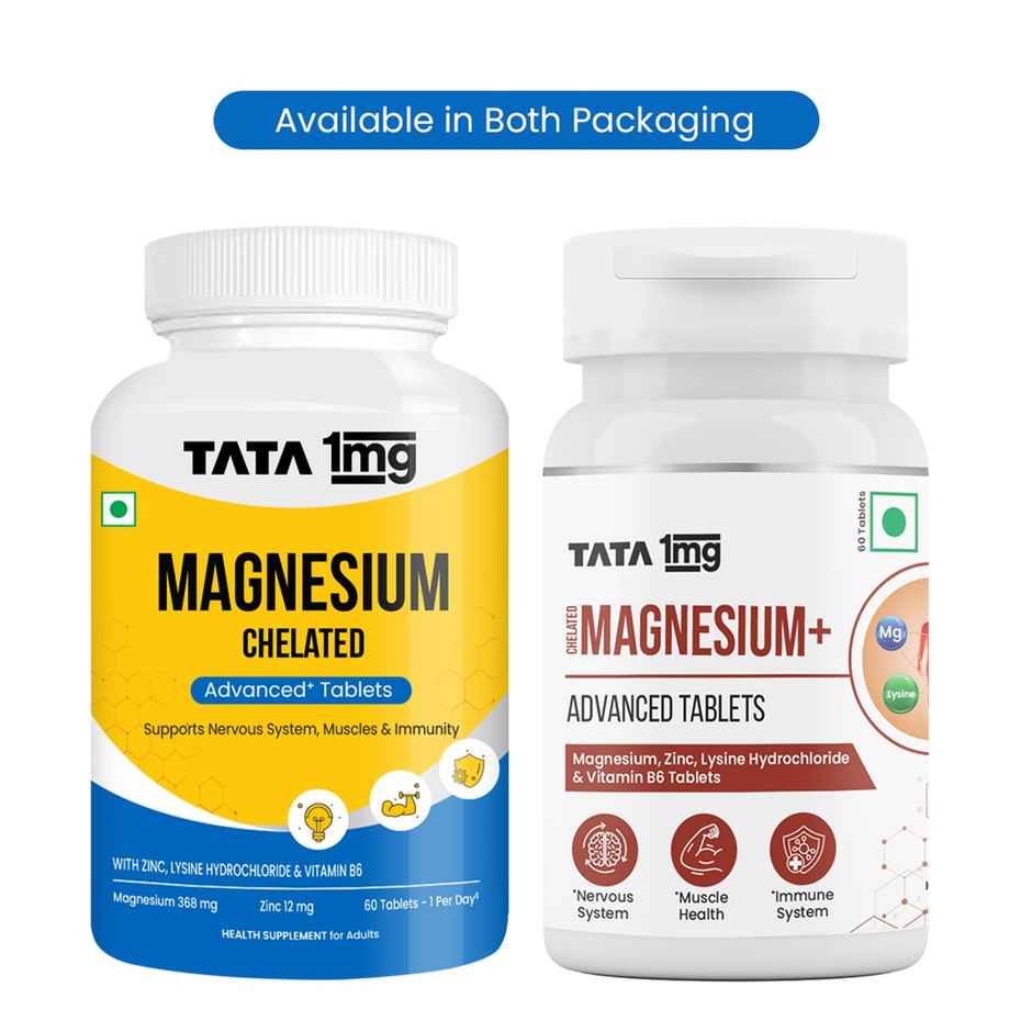 Tata 1mg Chelated Magnesium Plus Tablet 60 Tablets
