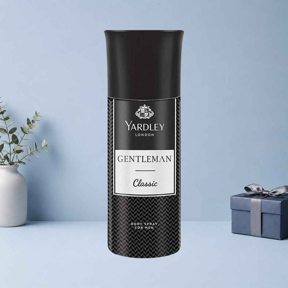 Yardley London Gentleman Classic Body Deodorant for Men With Fresh Woody Fougere Notes