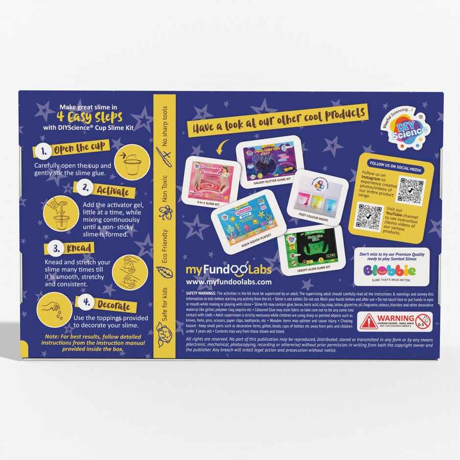 DIY Science Blue Galaxy Slime Kit