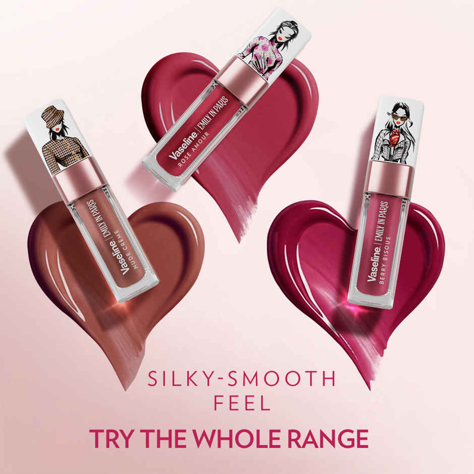 Vaseline Emily In Paris Nude Creme Lip Oil With Hyaluronic Acid & 24H Moisturisation