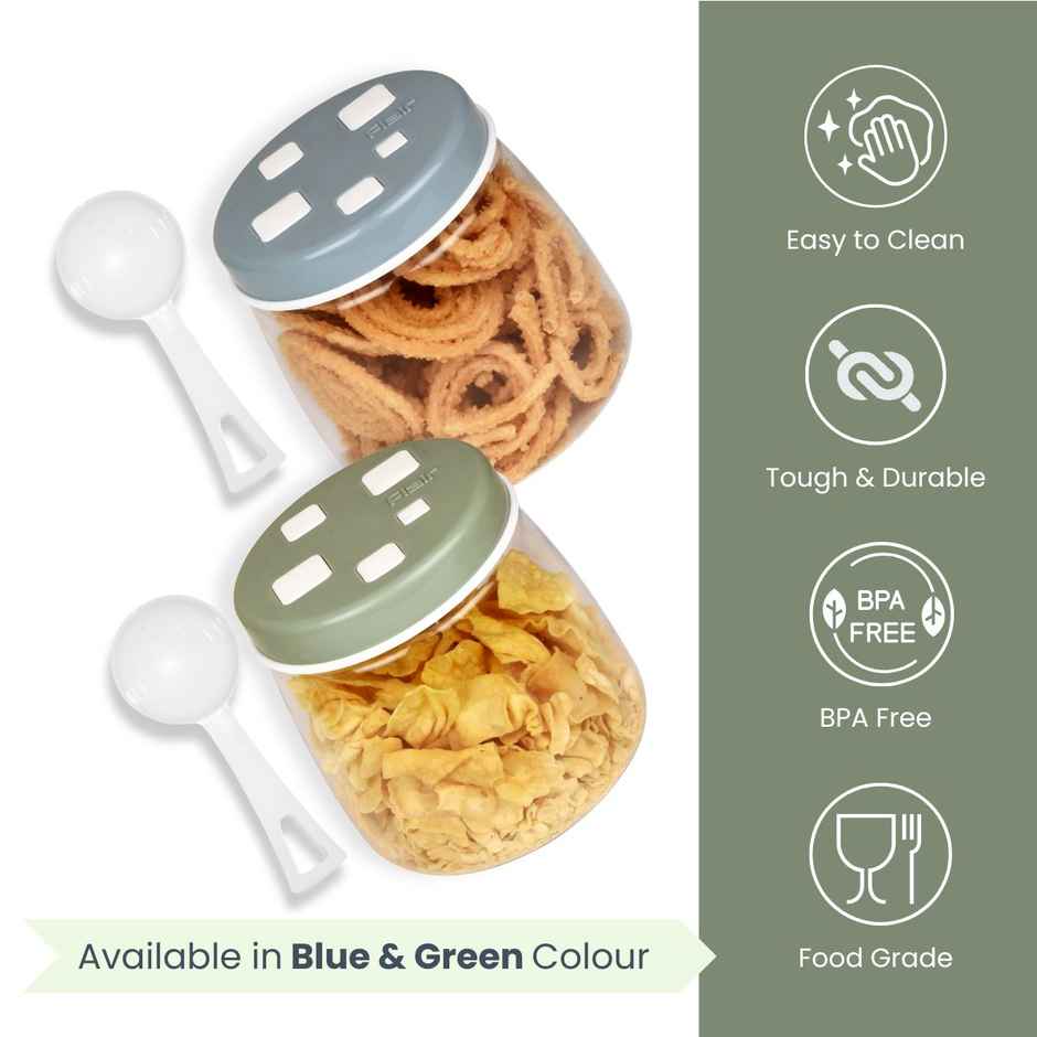 FLAIR Cubics Containers | Green - 1 L