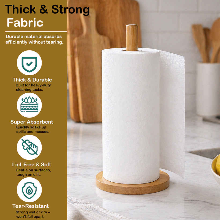 GINNI Superwipe Kitchen Towel Roll | 50 Pulls | 20 x 22 cm