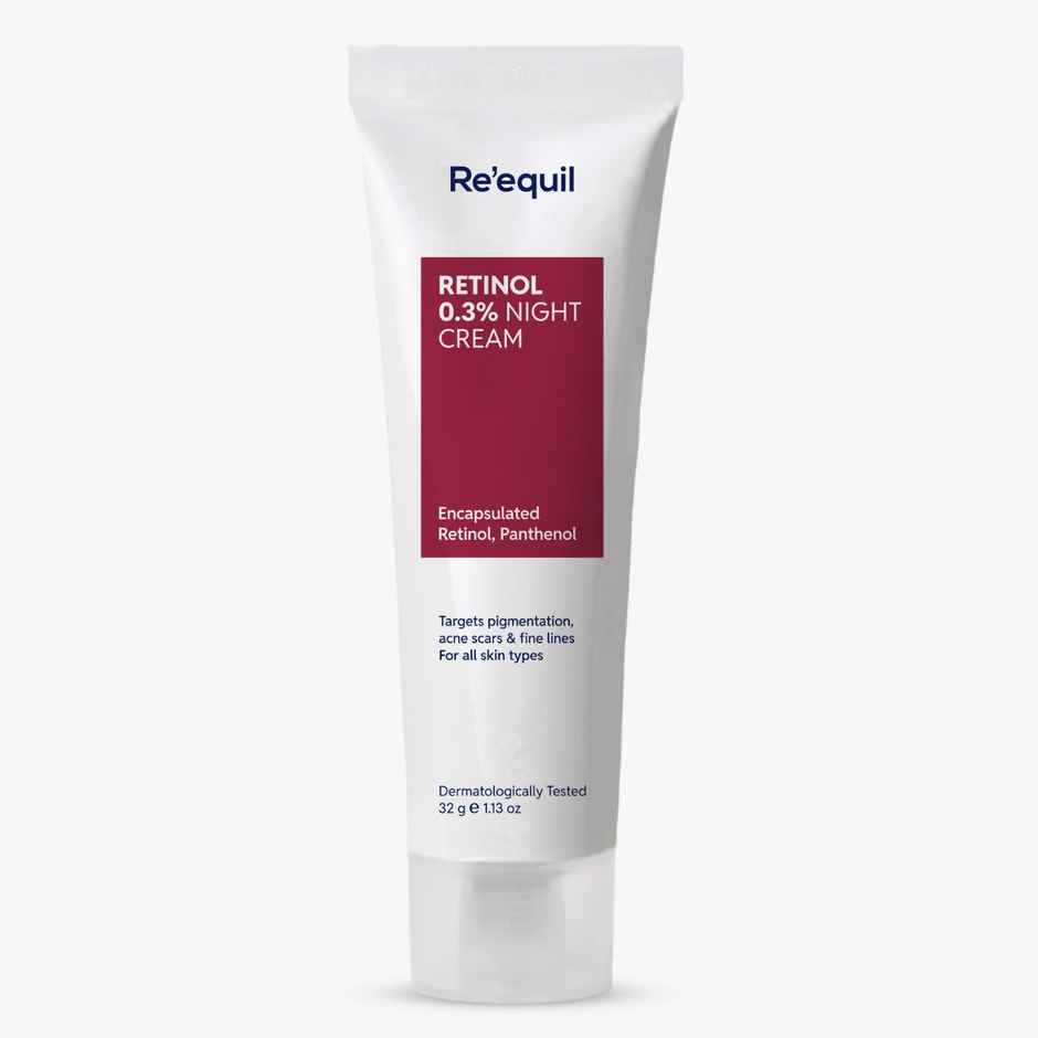 Re'Equil 0.3% Retinol Night Cream | Improves Skin Texture | Reduces Acne | For All Skin Types