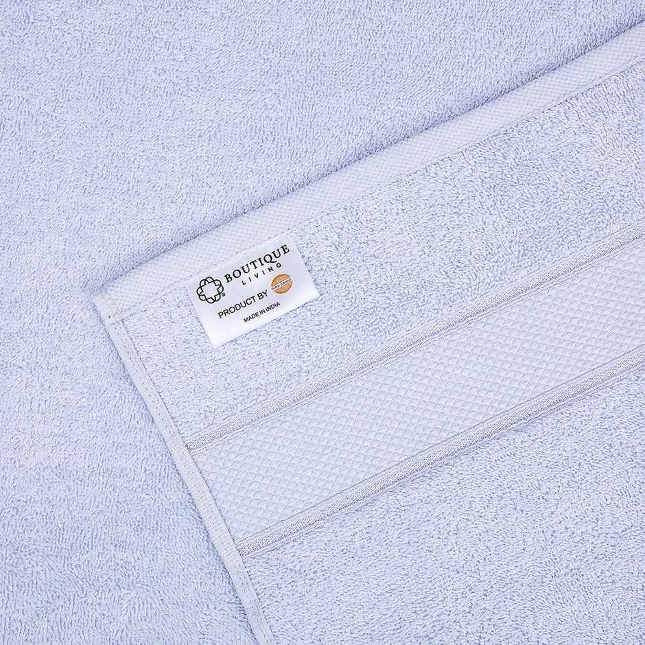 Boutique Living Luxe Loom 100% Cotton 550 GSM Blue Bath Towel - Pack of 1