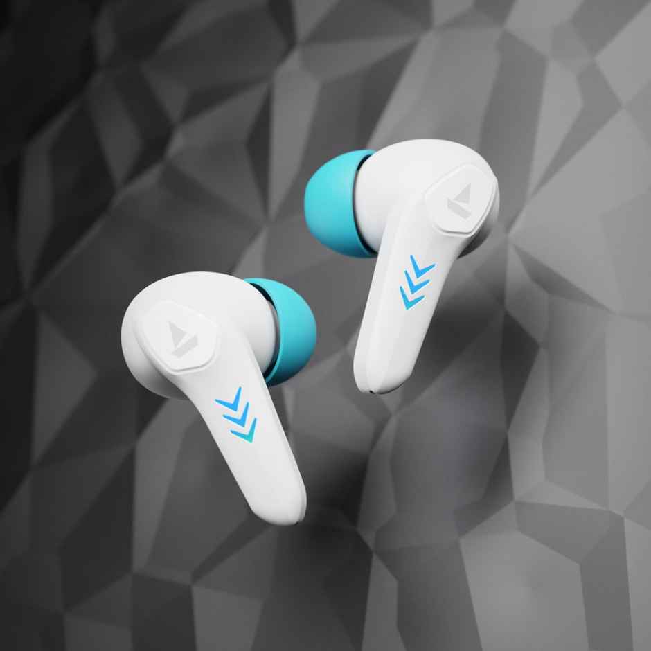 boAt Immortal 170 TWS Earbuds for Gaming with 40H Playtime, BEAST Mode & RGB LEDs - White Sabre