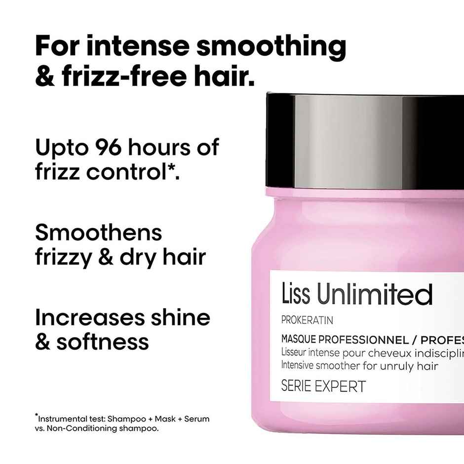 L'Oreal Professionnel Liss Unlimited Mask for Frizzy & Unruly Hair With Pro-Keratin